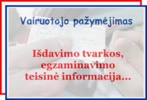 Teisės, vairuotojo pažymėjimas